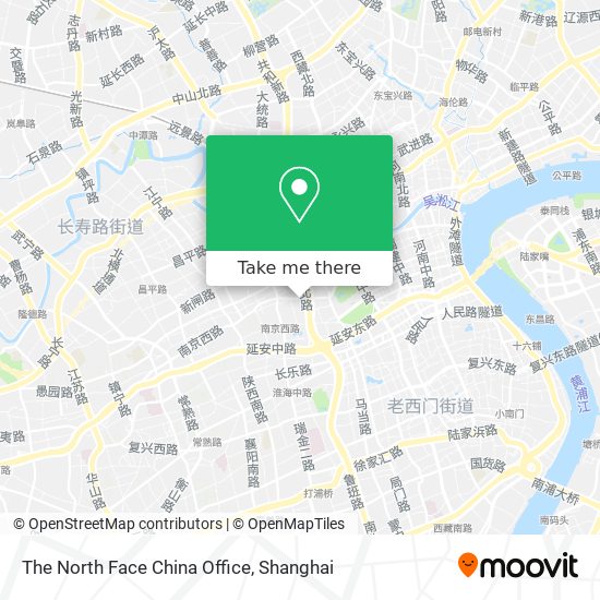 The North Face China Office map