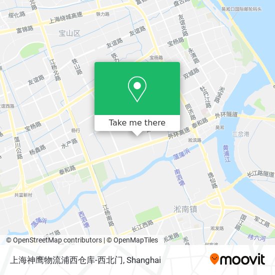 上海神鹰物流浦西仓库-西北门 map