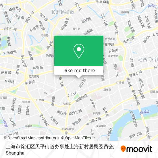上海市徐汇区天平街道办事处上海新村居民委员会 map