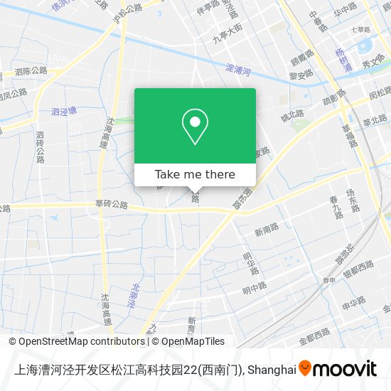 上海漕河泾开发区松江高科技园22(西南门) map