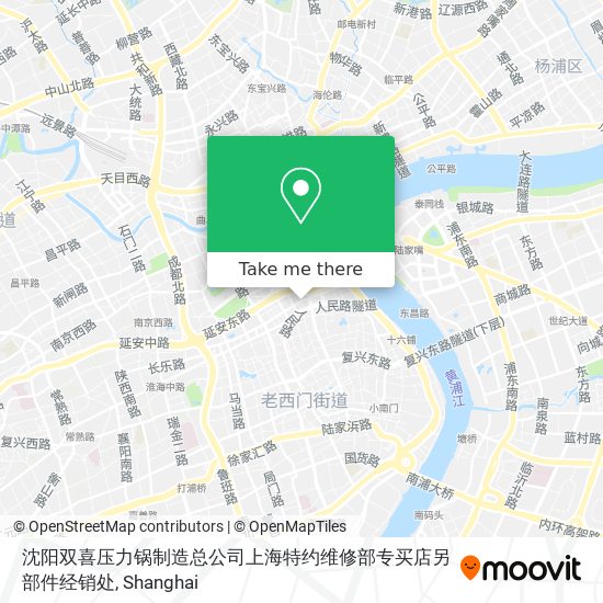 沈阳双喜压力锅制造总公司上海特约维修部专买店另部件经销处 map