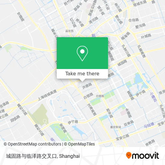 城固路与临泽路交叉口 map