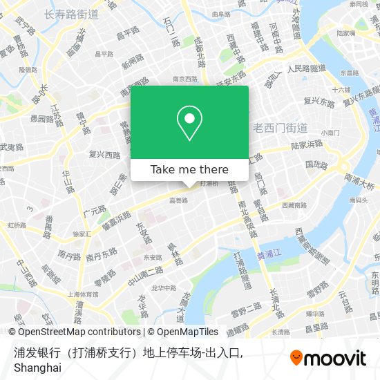 浦发银行（打浦桥支行）地上停车场-出入口 map