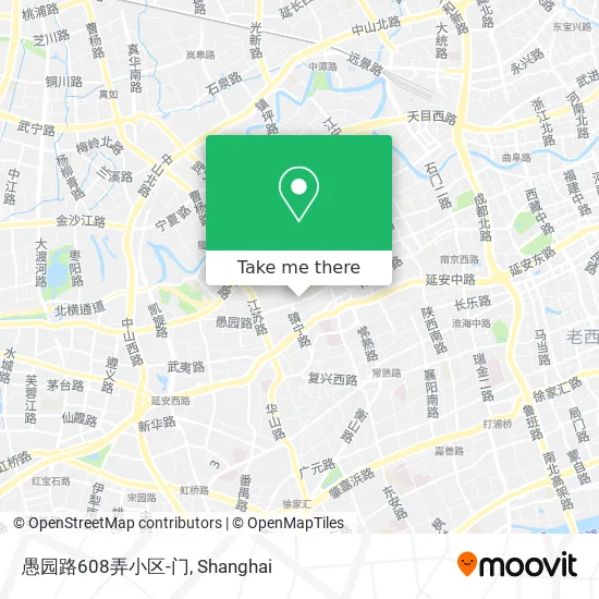 愚园路608弄小区-门 map