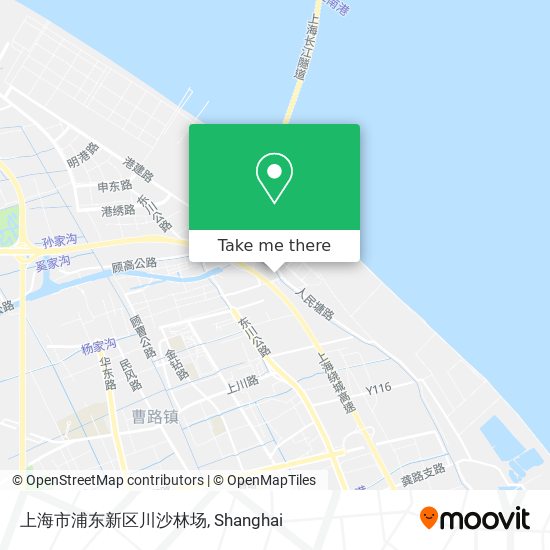 上海市浦东新区川沙林场 map