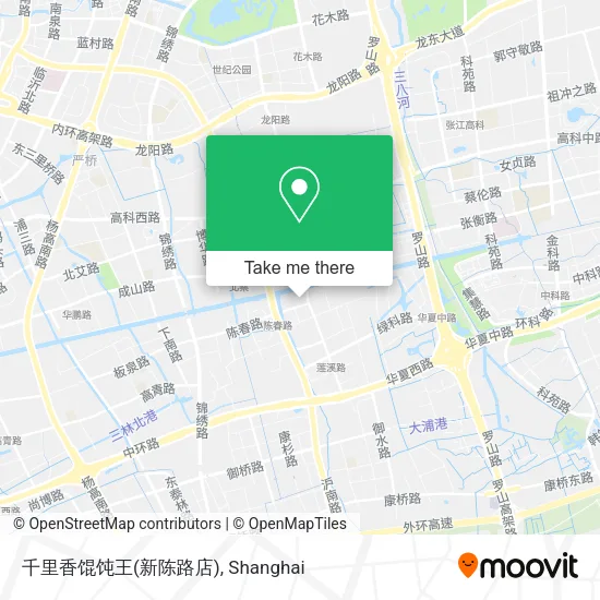 千里香馄饨王(新陈路店) map
