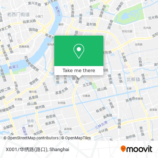 X001/华绣路(路口) map