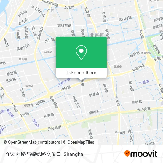 华夏西路与锦绣路交叉口 map