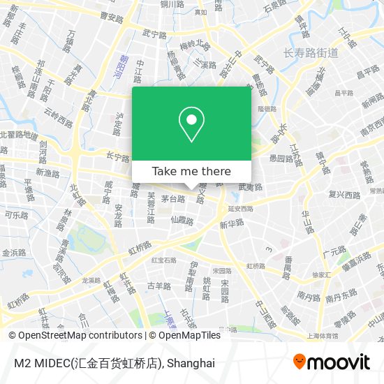 M2 MIDEC(汇金百货虹桥店) map