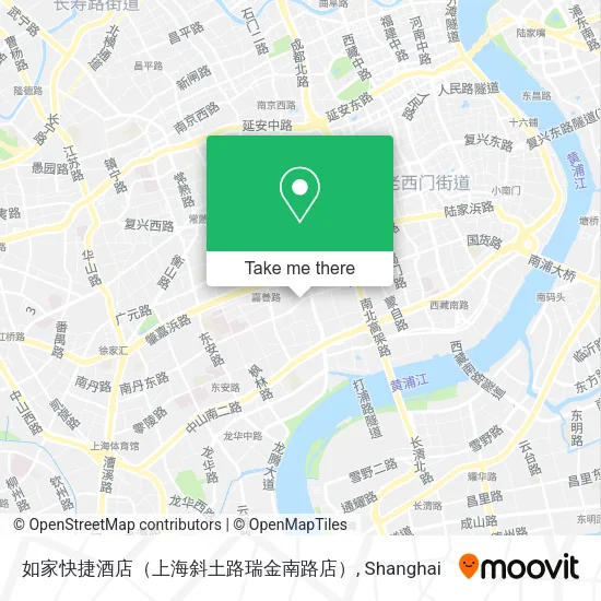 如家快捷酒店（上海斜土路瑞金南路店） map