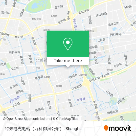 特来电充电站（万科御河公馆） map