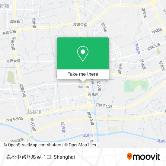 嘉松中路地铁站-1口 map