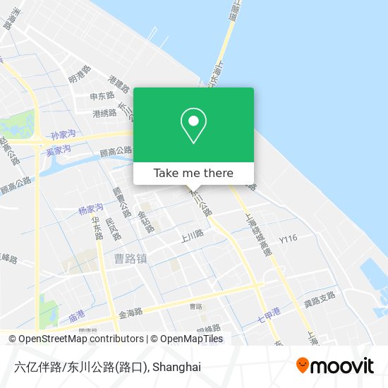 六亿伴路/东川公路(路口) map