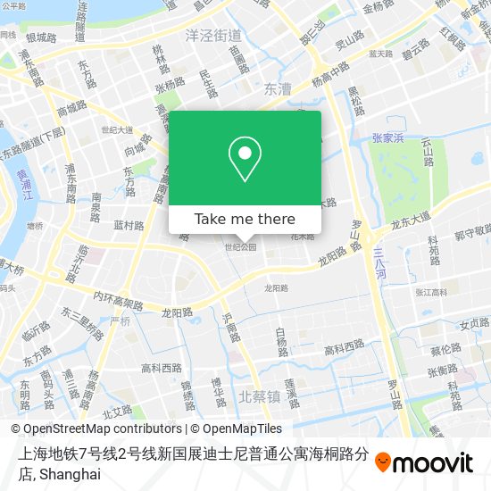 上海地铁7号线2号线新国展迪士尼普通公寓海桐路分店 map
