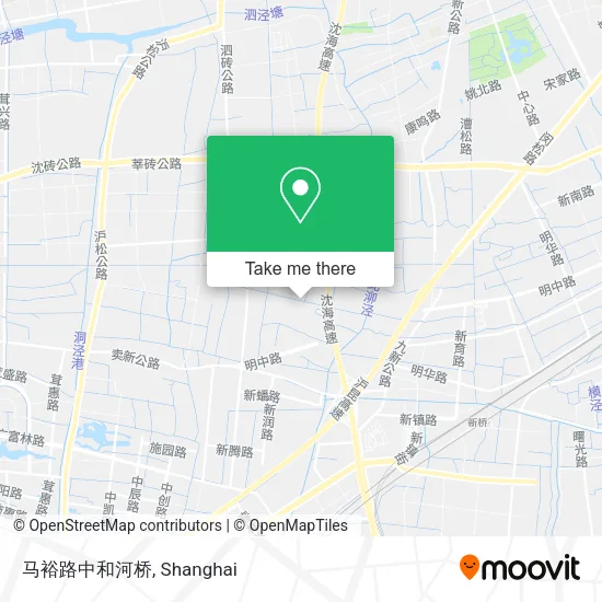 马裕路中和河桥 map