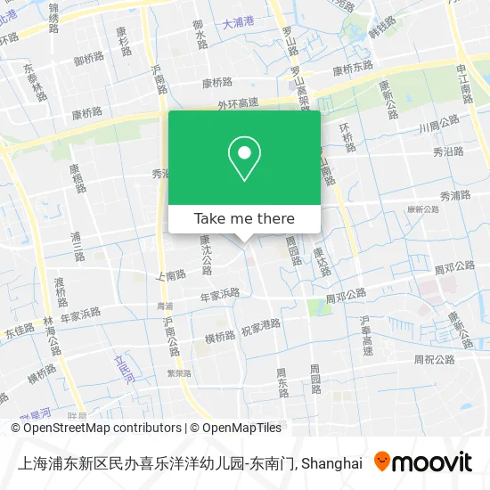 上海浦东新区民办喜乐洋洋幼儿园-东南门 map