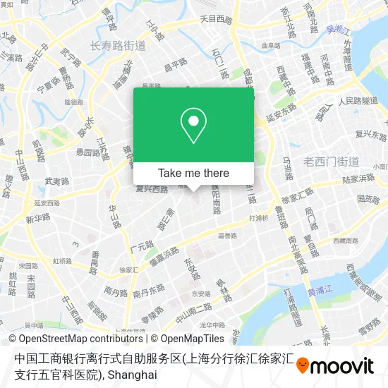 中国工商银行离行式自助服务区(上海分行徐汇徐家汇支行五官科医院) map