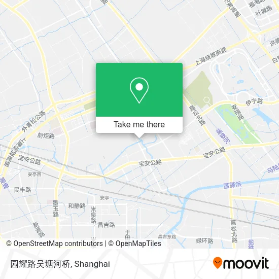 园耀路吴塘河桥 map
