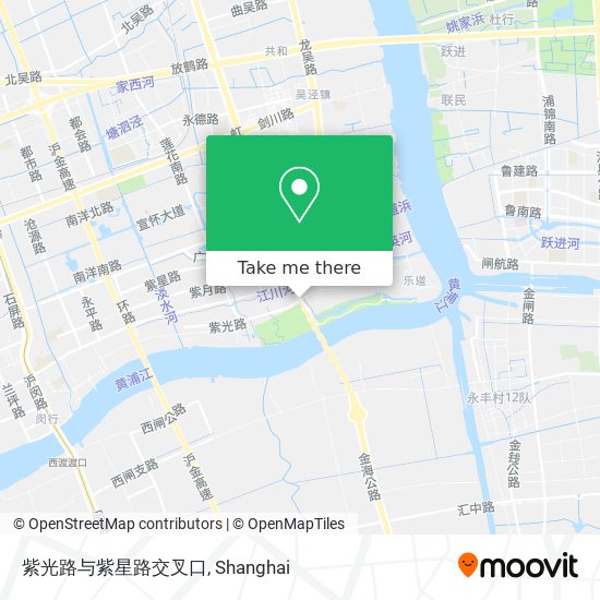 紫光路与紫星路交叉口 map