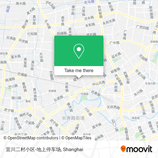 宜川二村小区-地上停车场 map