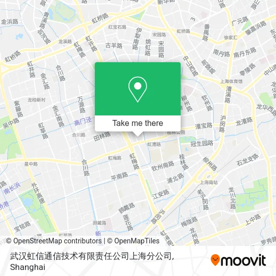 武汉虹信通信技术有限责任公司上海分公司 map