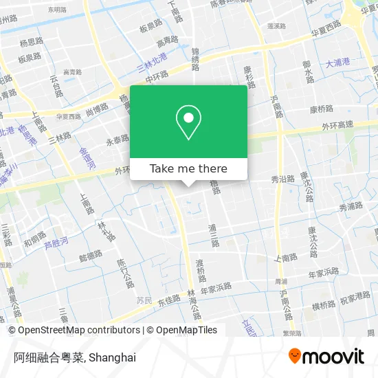 阿细融合粤菜 map