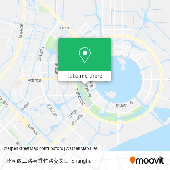 环湖西二路与香竹路交叉口 map