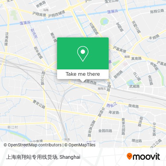 上海南翔站专用线货场 map