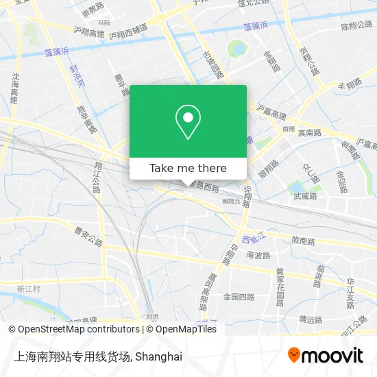 上海南翔站专用线货场 map