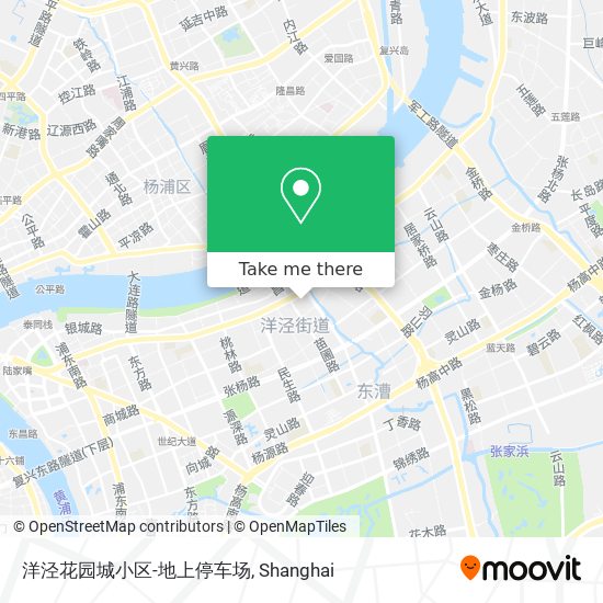 洋泾花园城小区-地上停车场 map