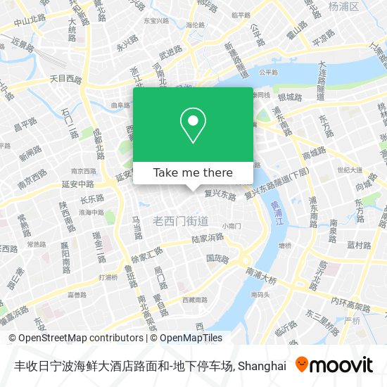 丰收日宁波海鲜大酒店路面和-地下停车场 map