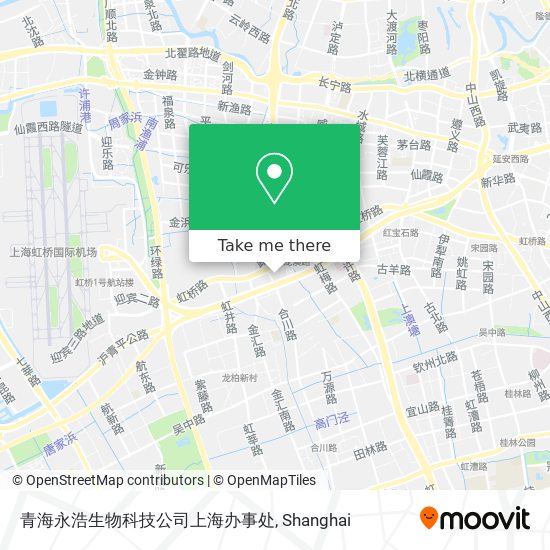 青海永浩生物科技公司上海办事处 map