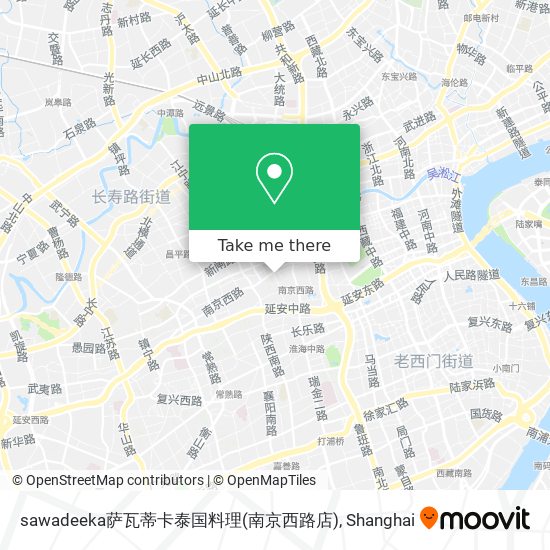 sawadeeka萨瓦蒂卡泰国料理(南京西路店) map