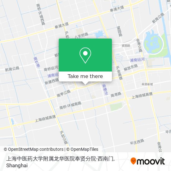 上海中医药大学附属龙华医院奉贤分院-西南门 map