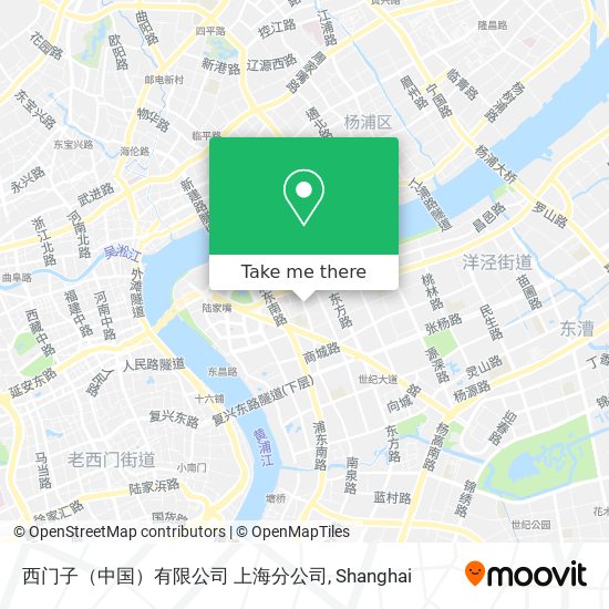 西门子（中国）有限公司 上海分公司 map