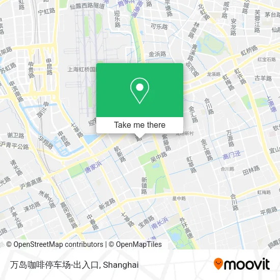 万岛咖啡停车场-出入口 map