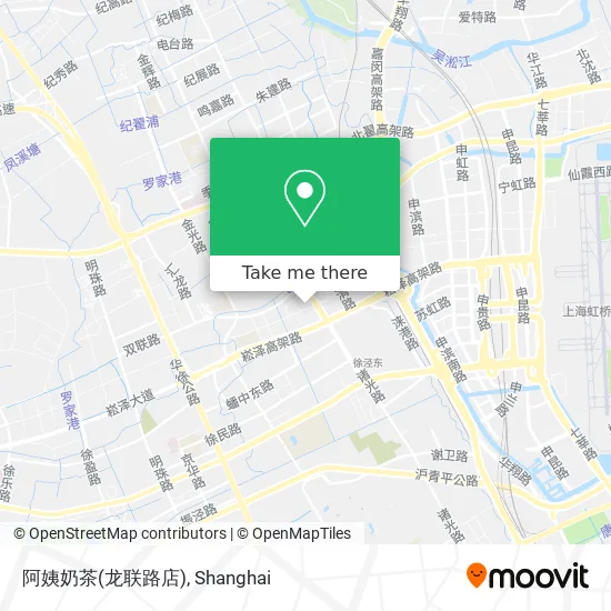 阿姨奶茶(龙联路店) map