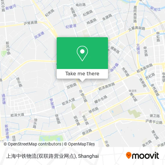 上海中铁物流(双联路营业网点) map