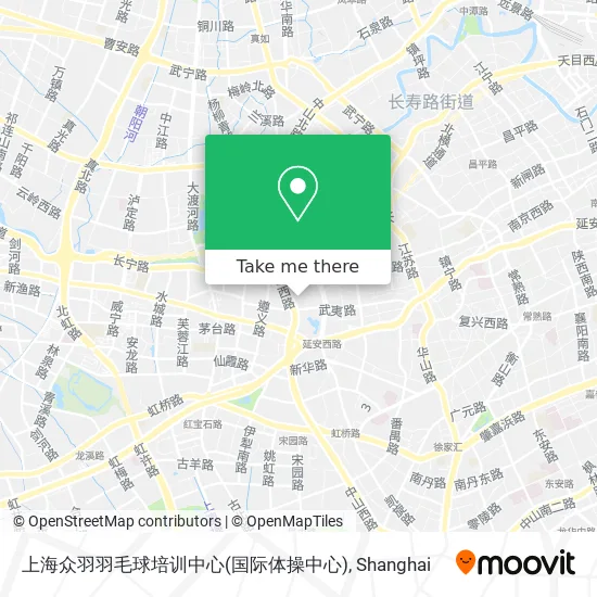 上海众羽羽毛球培训中心(国际体操中心) map