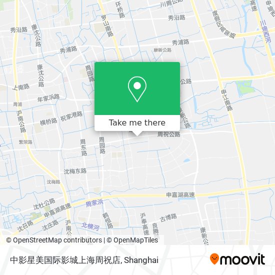 中影星美国际影城上海周祝店 map
