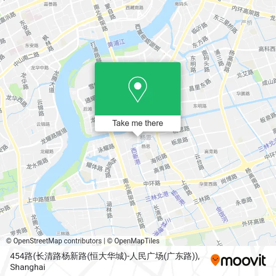 454路(长清路杨新路(恒大华城)-人民广场(广东路)) map