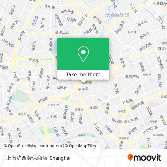 上海沪西劳保商店 map