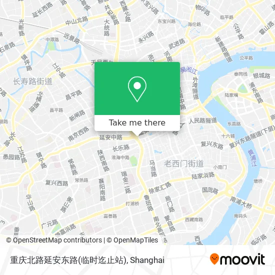 重庆北路延安东路(临时迄止站) map