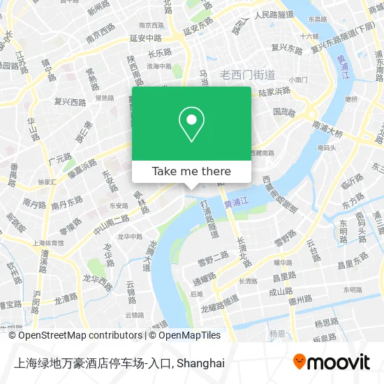 上海绿地万豪酒店停车场-入口 map