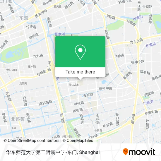 华东师范大学第二附属中学-东门 map