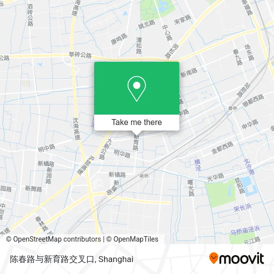 陈春路与新育路交叉口 map
