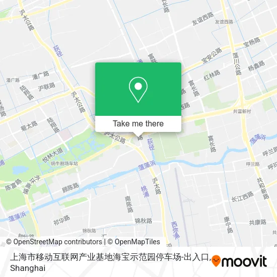 上海市移动互联网产业基地海宝示范园停车场-出入口 map