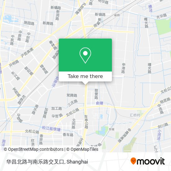 华昌北路与南乐路交叉口 map