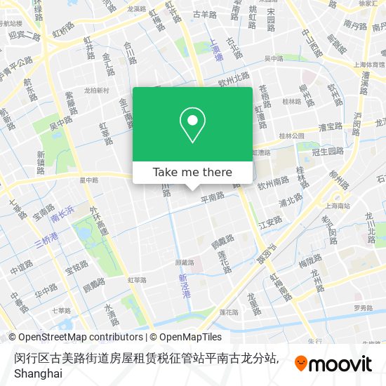 闵行区古美路街道房屋租赁税征管站平南古龙分站 map