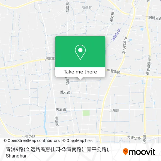 青浦9路(久远路民惠佳园-华青南路沪青平公路) map